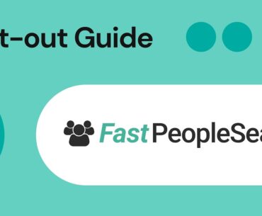 The extended FastPeopleSearch logo on a green background with "Opt-out Guide" written on top.