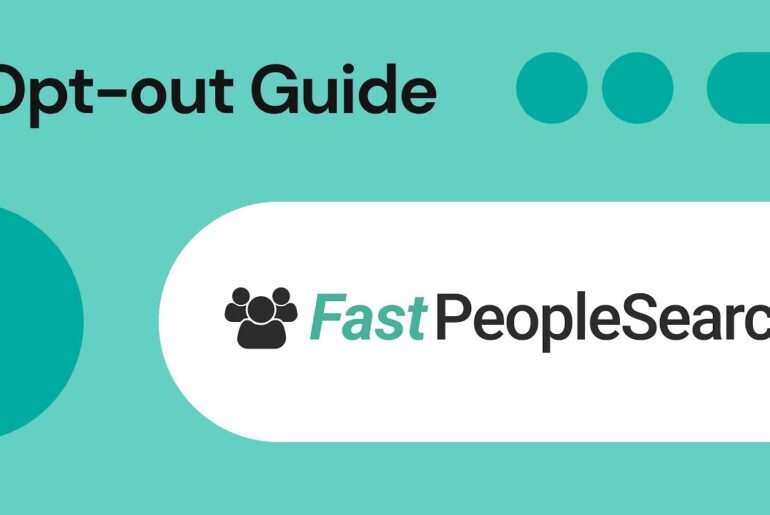 The extended FastPeopleSearch logo on a green background with "Opt-out Guide" written on top.